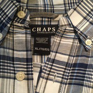 Men's XL Chaps dress/casual plaid shirt